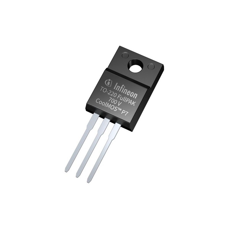 15 pcs - N-Channel MOSFET, 12.5 A, 700 V, 3-Pin TO-220 FP Infineon IPA70R360P7SXKSA1