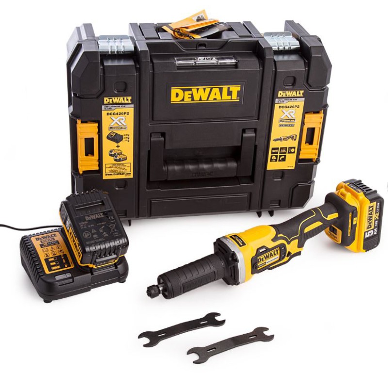 1 pcs - DeWALT DCG426P2 38mm Cordless Die Grinder, UK Plug