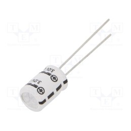 1 pcs x SPSCAP - SCV0001C0-003R0LTZ - Supercapacitor, 1F, 3VDC, Body dim: Ø8x12mm, Pitch: 3.5mm, Ir: 5uA