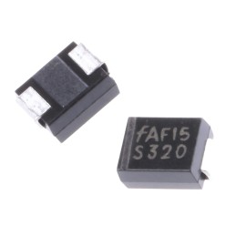 2 pcs - onsemi 200V 3A, Schottky Diode, 2-Pin DO-214AA S320