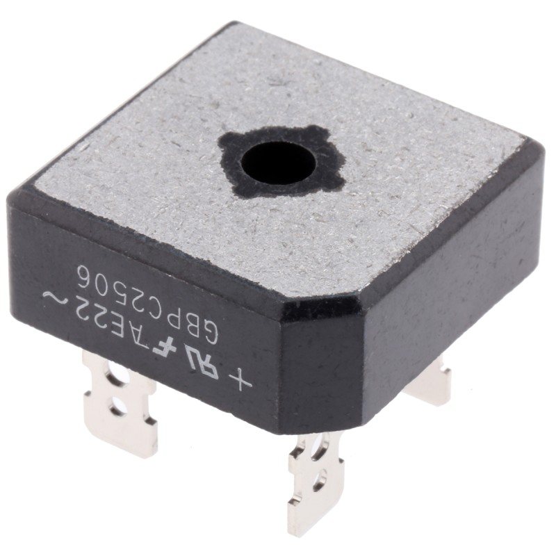 50 pcs - onsemi Bridge Rectifier, 25A, 600V, 4-Pin