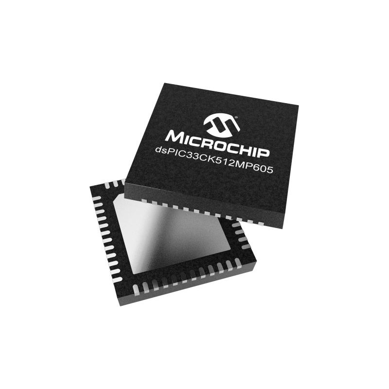 2 pcs - Microchip dsPIC33CK512MP605-I/M7 dsPIC Microcontroller, 48-Pin VQFN