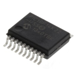 2 pcs - Microchip PIC18F14K22-I/SS, 8bit PIC Microcontroller, PIC18F, 64MHz, 16 kB, 256 B Flash, 20-Pin SSOP