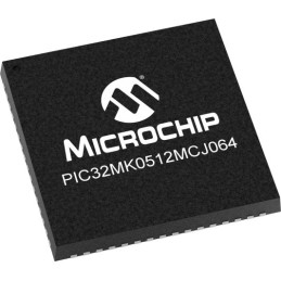 2 pcs - Microchip PIC32MK0512MCJ064-I/PT, 32bit MIPS32 Microcontroller, PIC32MK, 120MHz, 512 kB Flash, 64-Pin TQFP