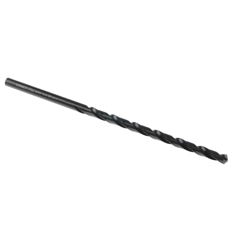 1 pcs - Dormer A110 Series HSS Twist Drill Bit, 5mm Diameter, 132 mm Overall