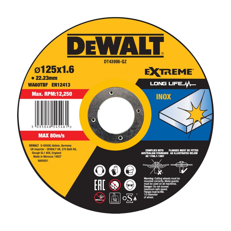 1 pcs - DeWALT Metal 125mm Cutting Length, Pack of 1