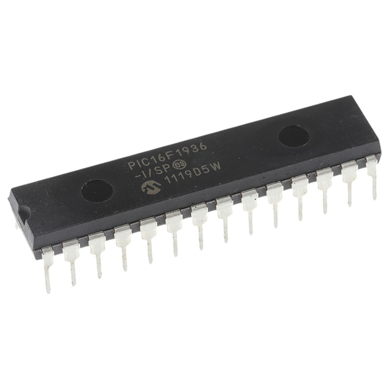 2 pcs - Microchip PIC16F1936-I/SP, 8bit PIC Microcontroller, PIC16F, 32MHz, 256 B, 8192 x 14 words Flash, 28-Pin SPDIP