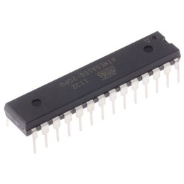 2 pcs - Microchip ATMEGA168-20PU, 8bit AVR Microcontroller, ATmega, 20MHz, 16 kB Flash, 28-Pin PDIP