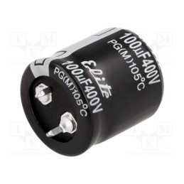 1 pcs x Elite - PG2G101MND2525 - Capacitor: electrolytic, SNAP-IN, 100uF, 400VDC, Ø25x25mm, ±20%