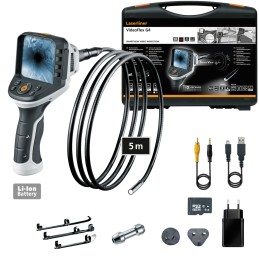 1 pcs - Laserliner 9mm probe Inspection Camera Kit, 5000mm Probe Length, 640 X 480pixelek Resolution, LED Illumination