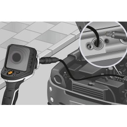 1 pcs - Laserliner 9mm probe Inspection Camera Kit, 5000mm Probe Length, 640 X 480pixelek Resolution, LED Illumination