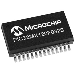 2 pcs - Microchip PIC32MX120F032B-I/SO PIC Microcontroller, PIC32MX, 28-Pin SOIC