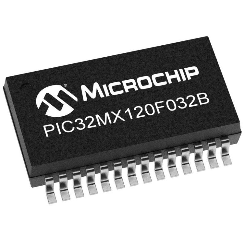 2 pcs - Microchip PIC32MX120F032B-I/SO PIC Microcontroller, PIC32MX, 28-Pin SOIC