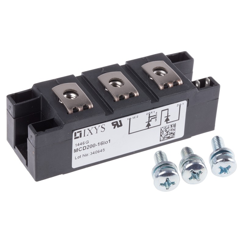 6 pcs - IXYS MCD200-16IO1, Thyristor Module 1600V, 216A 150mA