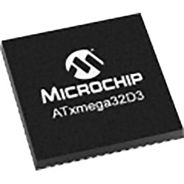 2 pcs - Microchip ATXMEGA32D3-AU, 8bit AVR Microcontroller, ATmega, 32MHz, 32 kB Flash, 64-Pin TQFP