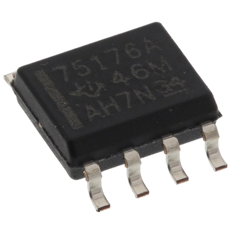 10 pcs - Texas Instruments SN75176AD Line Transceiver, 8-Pin SOIC