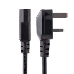 1 pcs - StarTech.com 3 Core Power Cable, 0.75 mm², 3m, Black Polyvinyl Chloride PVC Sheath, Power, 10 A (Amperes), 250 V