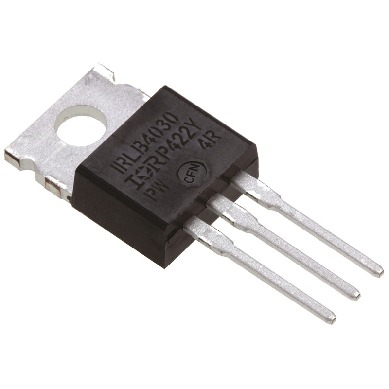 2 pcs - N-Channel MOSFET, 180 A, 100 V, 3-Pin TO-220AB Infineon IRLB4030PBF