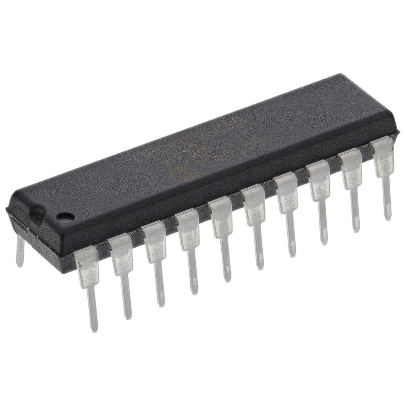 2 pcs - Microchip PIC18F13K22-I/P, 8bit PIC Microcontroller, PIC18F, 64MHz, 8 kB, 256 B Flash, 20-Pin PDIP