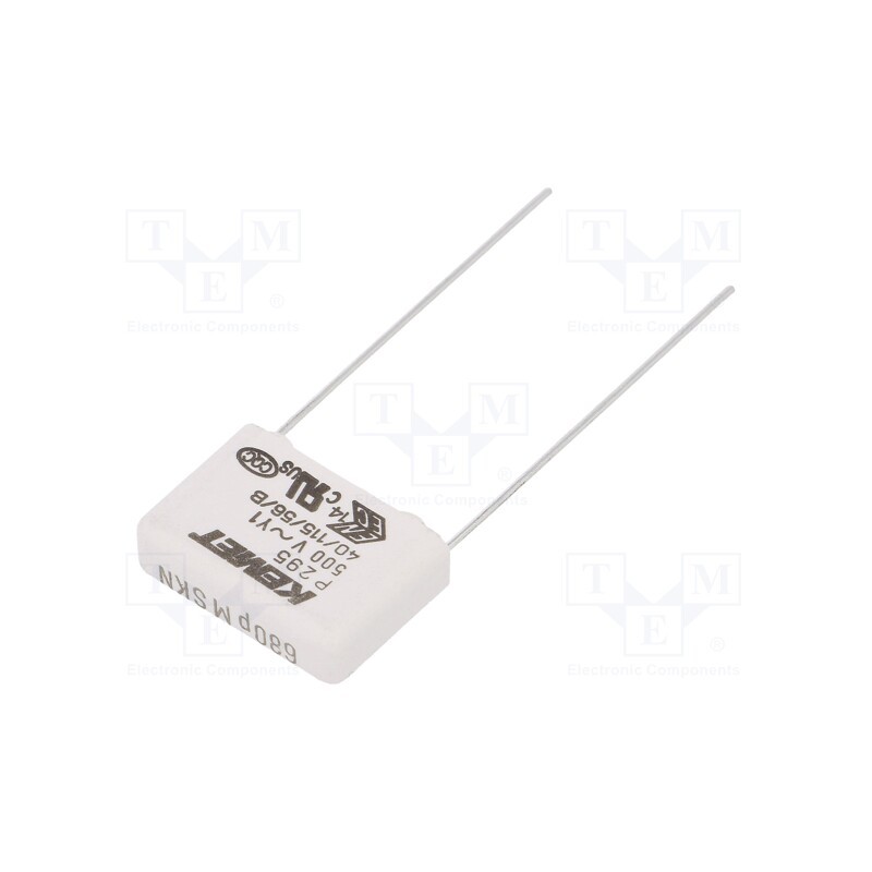 1 pcs x KEMET - P295BE681M500A - Capacitor: paper, Y1, 680pF, 500VAC, 15mm, ±20%, THT, P295, 1500VDC