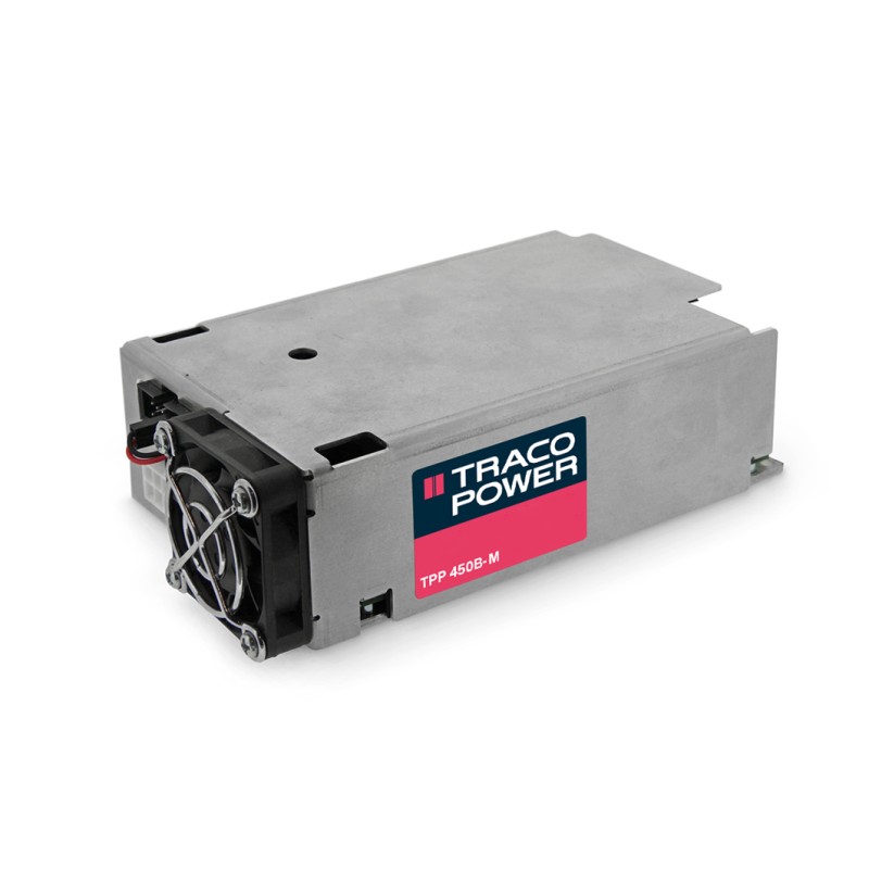 1 pcs - TRACOPOWER AC-DC Power Supply, TPP 450-124B-M, 24V dc, 18.75A, 450W, 1 Output, 85 - 264V ac Input Voltage