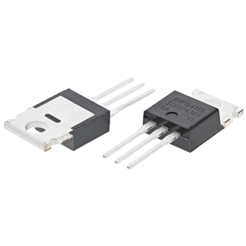 2 pcs - N-Channel MOSFET, 104 A, 150 V, 3-Pin TO-220AB Infineon IRFB4115PBF