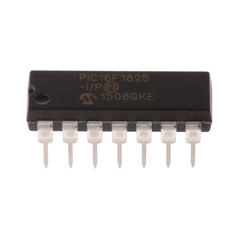 2 pcs - Microchip PIC16F1825-I/P, 8bit PIC Microcontroller, PIC16F, 32MHz, 14 kB Flash, 14-Pin PDIP