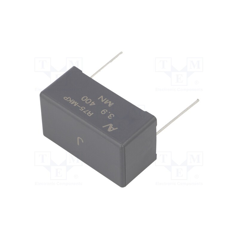 1 pcs x KEMET - R75MW439050L3J - Capacitor: polypropylene, 3.9uF, 41.5x19x24mm, THT, ±5%, 37.5mm