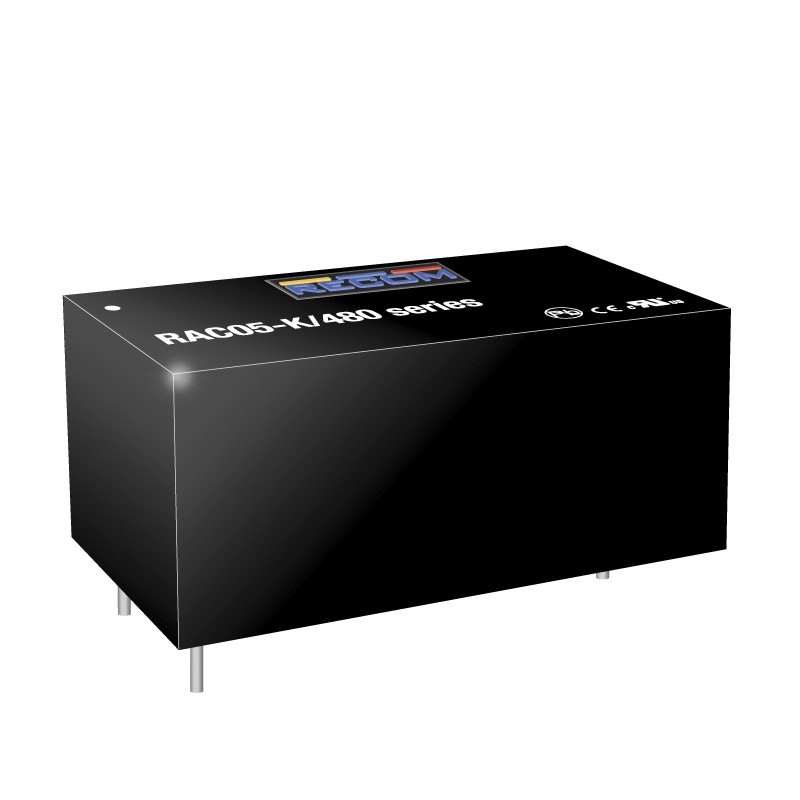 1 pcs - Recom Switching Power Supply, RAC05-12SK/480, 12V dc, 420mA, 5W, 1 Output, 85 - 528V ac Input Voltage