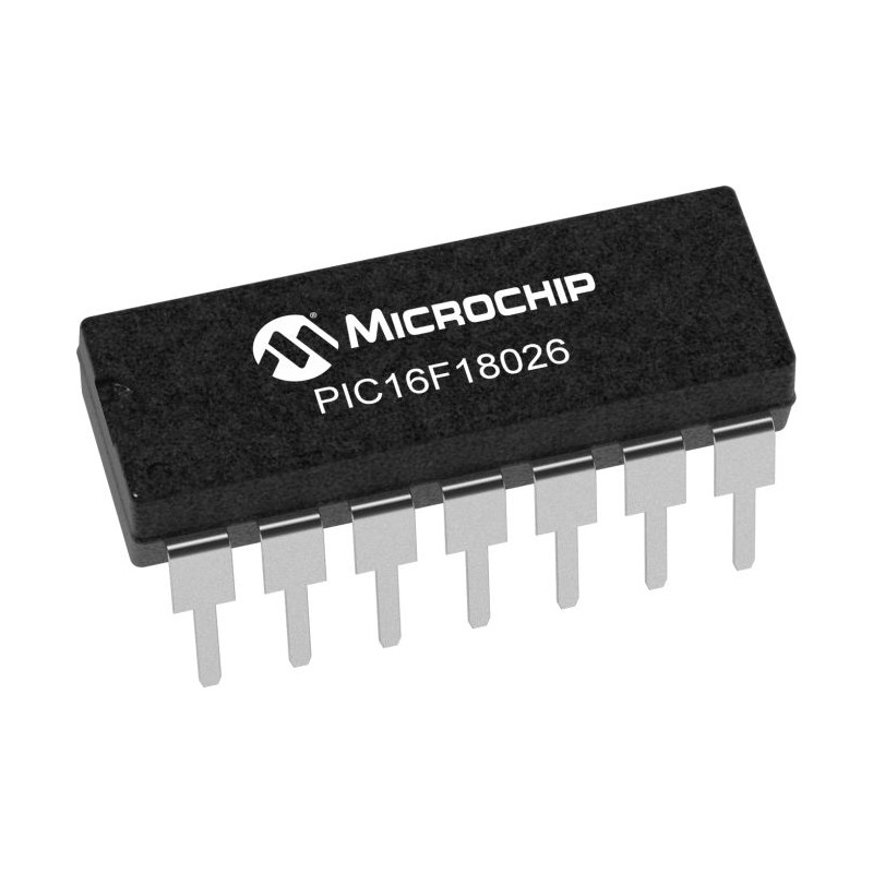 2 pcs - Microchip PIC16F18026-I/P, 8bit PIC16 Microcontroller, PIC16, 64MHz, 28 KB Flash, 14-Pin PDIP