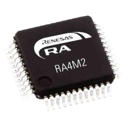 2 pcs - Renesas Electronics R7FA4M2AD3CFLAA0, 32bit ARM Cortex M33 Microcontroller MCU, RA4M2, 100MHz, 512 KB Flash, 48-Pin QFP