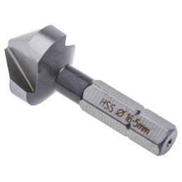 1 pcs - EXACT HSS Drill Bit, 16.5mm Head, 3 Flute(s), 90°, 1 Piece(s)