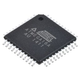 2 pcs - Microchip ATMEGA16A-AU, 8bit AVR Microcontroller, ATmega, 16MHz, 16 kB Flash, 44-Pin TQFP
