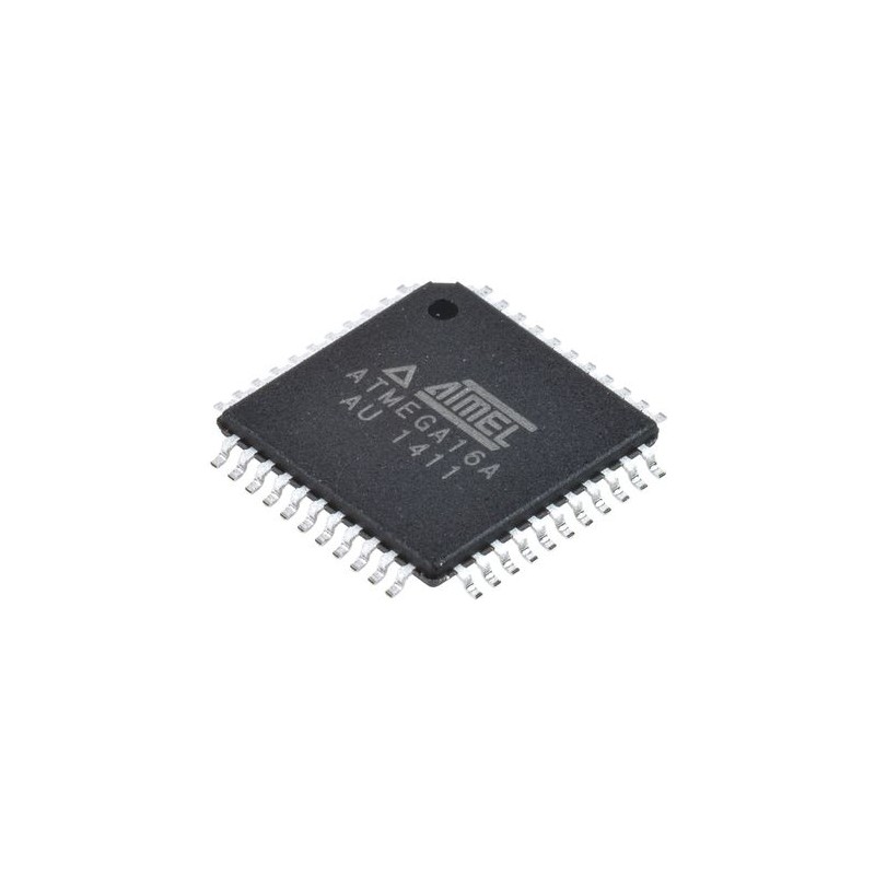 2 pcs - Microchip ATMEGA16A-AU, 8bit AVR Microcontroller, ATmega, 16MHz, 16 kB Flash, 44-Pin TQFP