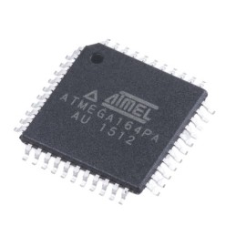 2 pcs - Microchip ATMEGA164PA-AU, 8bit AVR Microcontroller, ATmega, 20MHz, 16 kB Flash, 44-Pin TQFP