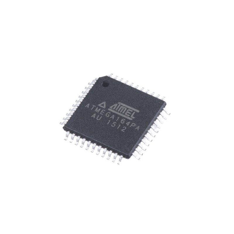 2 pcs - Microchip ATMEGA164PA-AU, 8bit AVR Microcontroller, ATmega, 20MHz, 16 kB Flash, 44-Pin TQFP