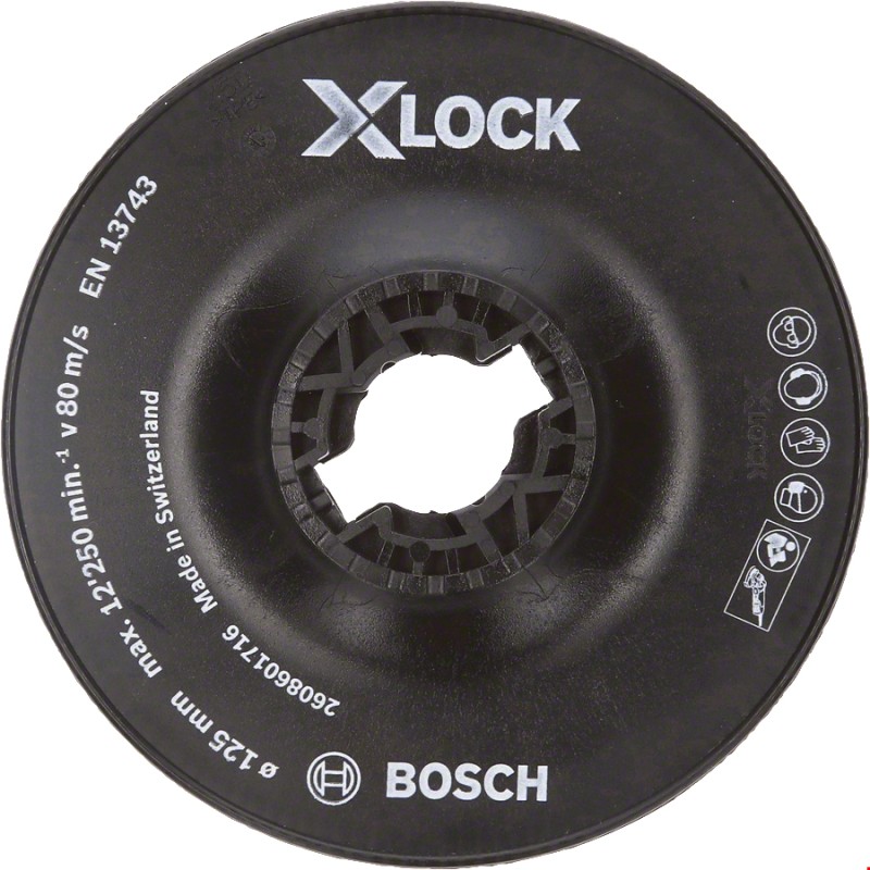 1 pcs - Bosch X-Lock, X-Lock Backing Pad, 125mm Diameter