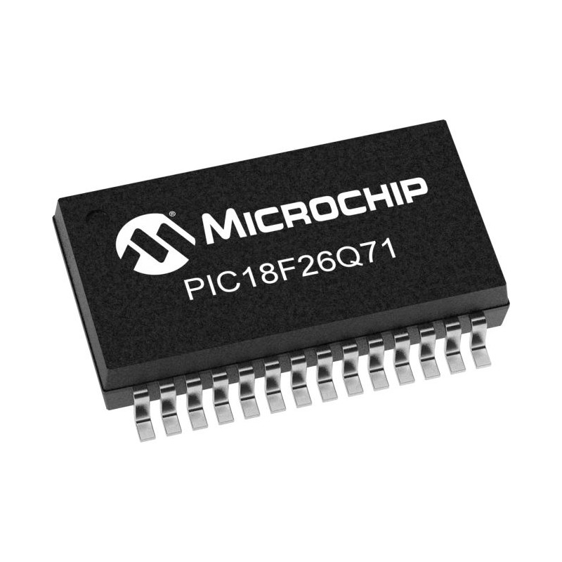 2 pcs - Microchip PIC18F26Q71-I/SS, 8bit PIC18 Microcontroller, PIC18, 64MHz, 64 KB Flash, 28-Pin SSOP