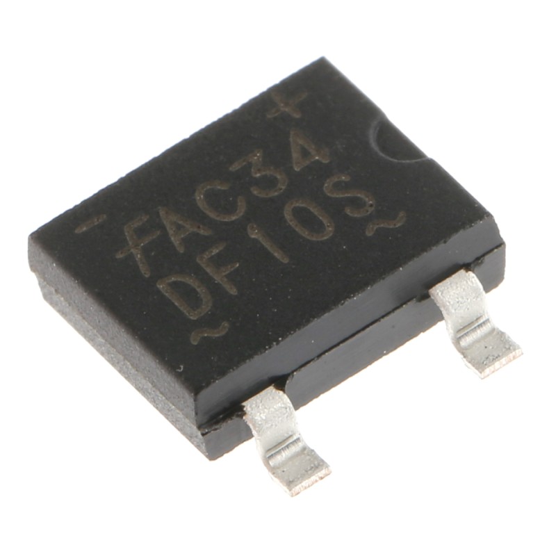 10 pcs - onsemi Bridge Rectifier, 1.5A, 600V, 4-Pin