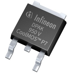 2 pcs - N-Channel MOSFET, 9 A, 950 V, 3-Pin DPAK Infineon IPD95R750P7ATMA1