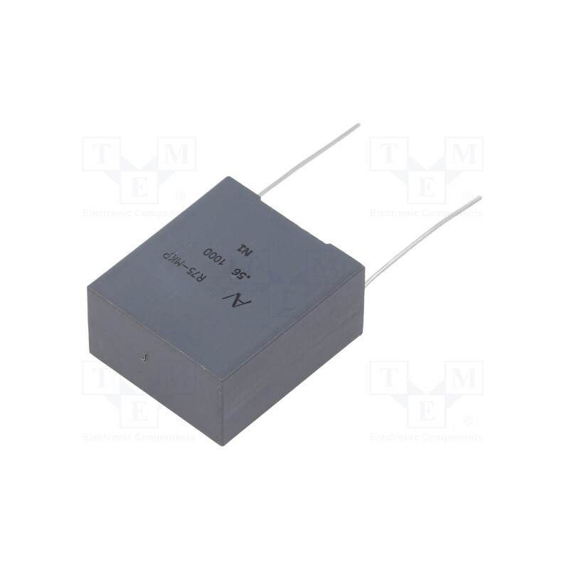 1 pcs x KEMET - R75QN35605000J - Capacitor: polypropylene, 0.56uF, 26.5x29.5x14.5mm, THT, ±5%, R75
