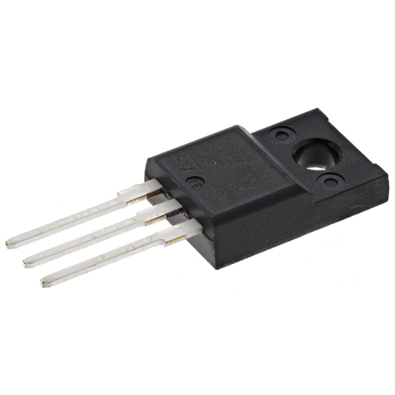 2 pcs - N-Channel MOSFET, 5.2 A, 800 V, 3-Pin TO-220FP STMicroelectronics STP7NK80ZFP