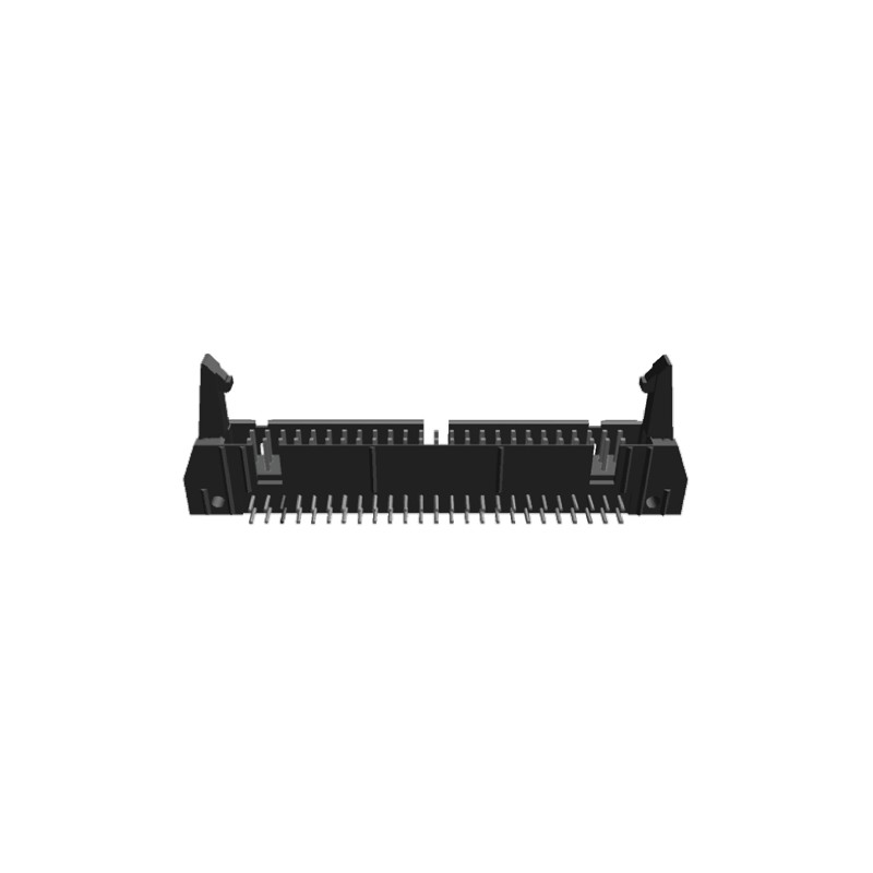 25 pcs - TE Connectivity AMP-LATCH Series Right Angle Through Hole PCB Header, 50 Contact(s), 2.54mm Pitch, 2 Row(s), Shrouded