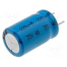 1 pcs x VISHAY - MAL213660221E3 - Capacitor: electrolytic, low ESR, THT, 220uF, 35VDC, Ø10x16mm, ±20%