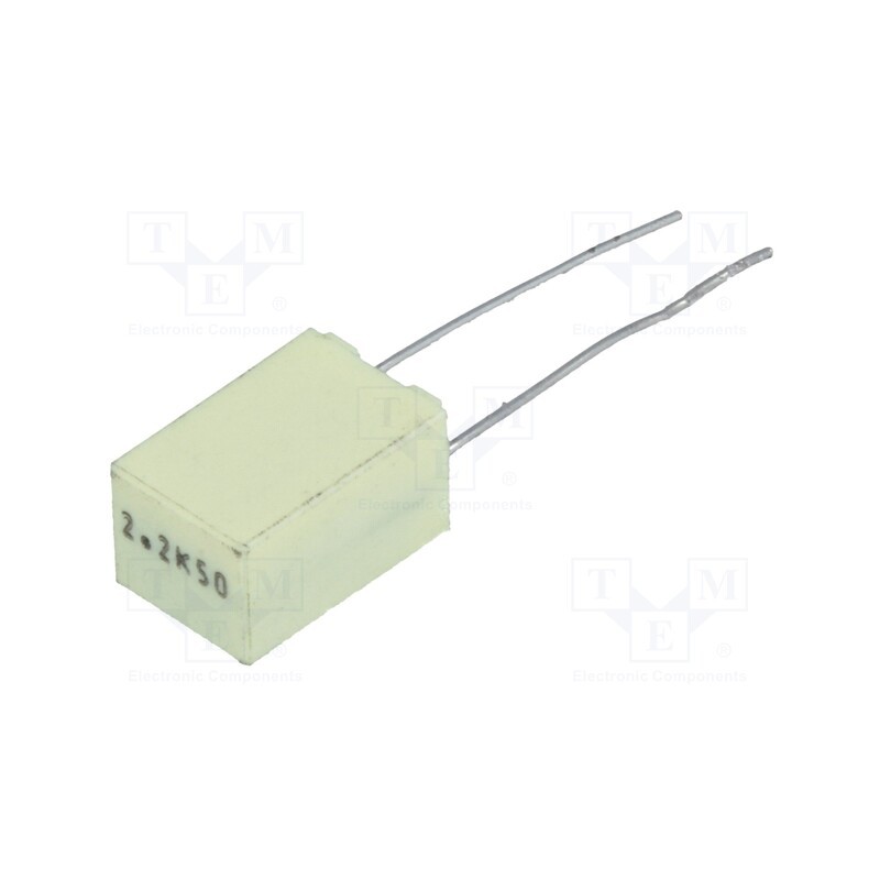 1 pcs x KEMET - R82CC4220DQ70J - Capacitor: polyester, 2.2uF, 30VAC, 50VDC, 5mm, ±5%, 7.2x6x11mm