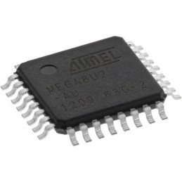 2 pcs - Microchip ATMEGA8U2-AU, 8bit AVR Microcontroller, ATmega, 16MHz, 8 kB Flash, 32-Pin TQFP