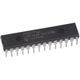 2 pcs - Microchip PIC32MX270F256B-50I/SP, 32bit PIC Microcontroller, PIC32MX, 50MHz, 256 kB Flash, 28-Pin SPDIP