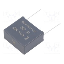1 pcs x KEMET - R71XR510050H0K - Capacitor: polypropylene, 10uF, 32x28x14mm, THT, ±10%, 27.5mm, R71