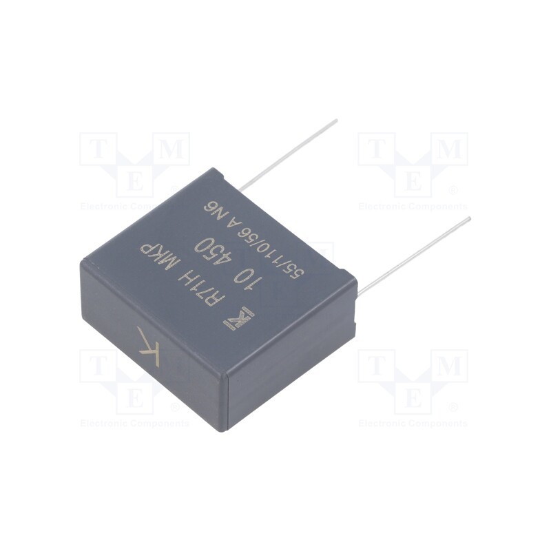 1 pcs x KEMET - R71XR510050H0K - Capacitor: polypropylene, 10uF, 32x28x14mm, THT, ±10%, 27.5mm, R71