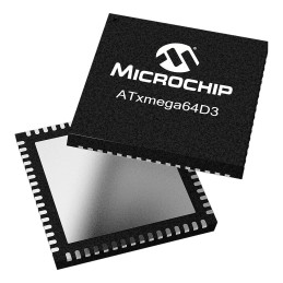 2 pcs - Microchip ATXMEGA64D3-MH, 8bit AVR Microcontroller, AVR XMEGA, 32MHz, 64 + 4 kB Flash, 64-Pin VQFN